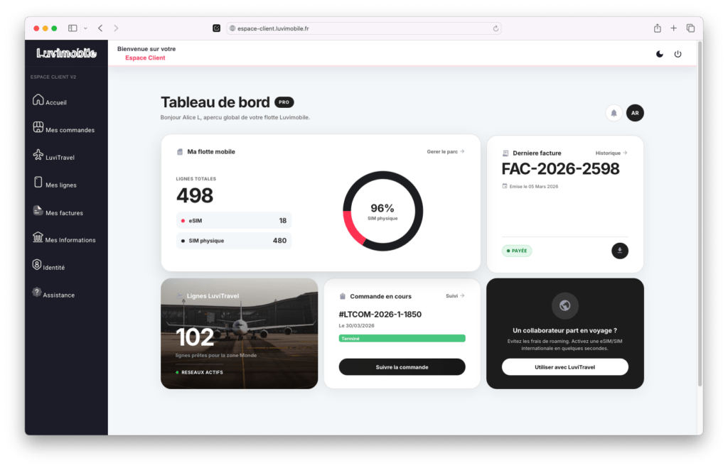 Gestionnaire de flotte Entreprise